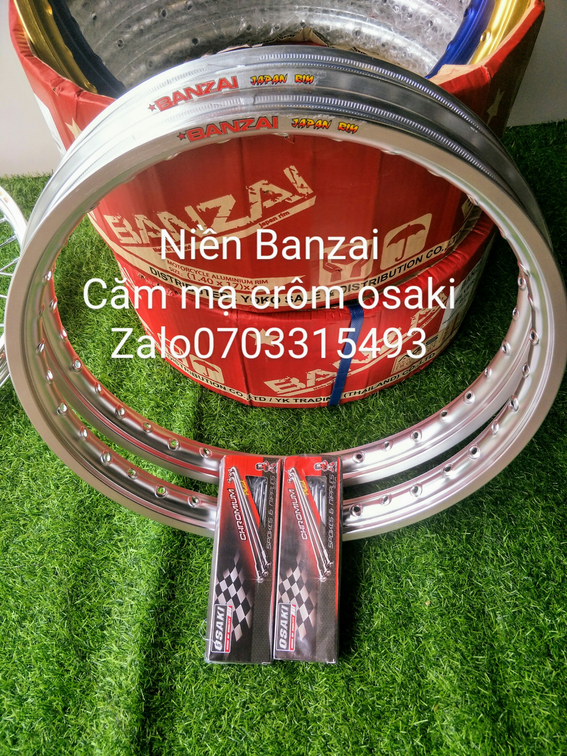 [HCM]CẶP NIỀN NHÔM BAN ZAI THÁI 1.4 1.4 CÓ 7 MÀU LỰA CHỌN KÈM BỘ CĂM OSAKI THÁI