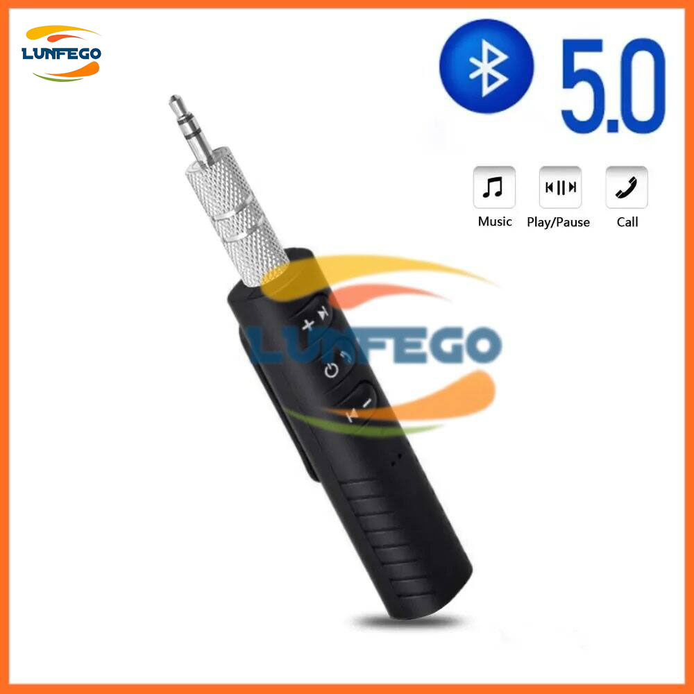 Bộ Thu Bluetooth 5.0 Không Dây Bộ Chuyển Đổi Bộ Phát Giắc Cắm 3.5Mm Cho Xe Hơi Âm Thanh Âm Thanh AUX A2DP Bộ Thu Rảnh Tay