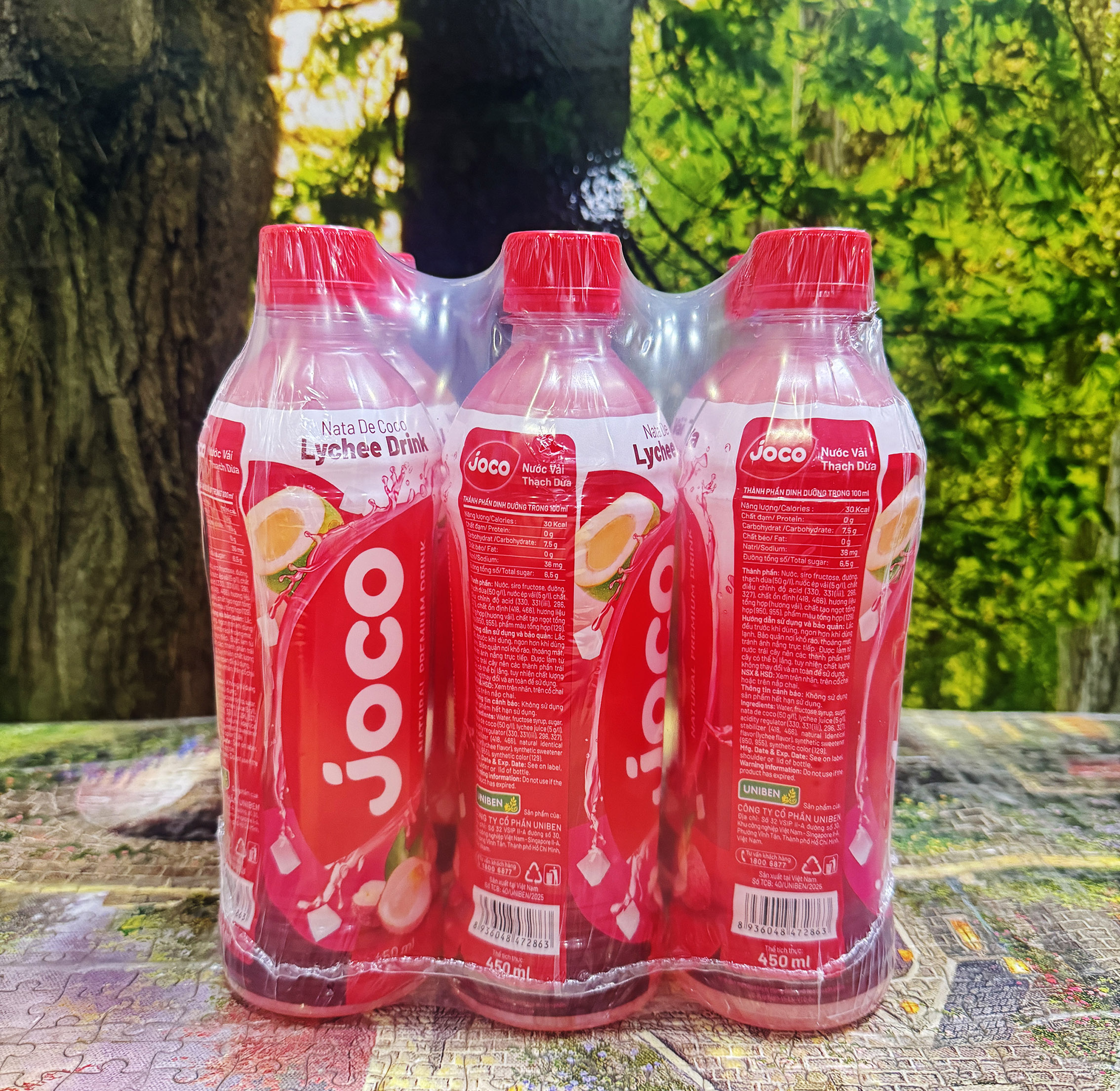 1 Box of Joco Coconut Jelly Juice /6 Bottles *450Ml