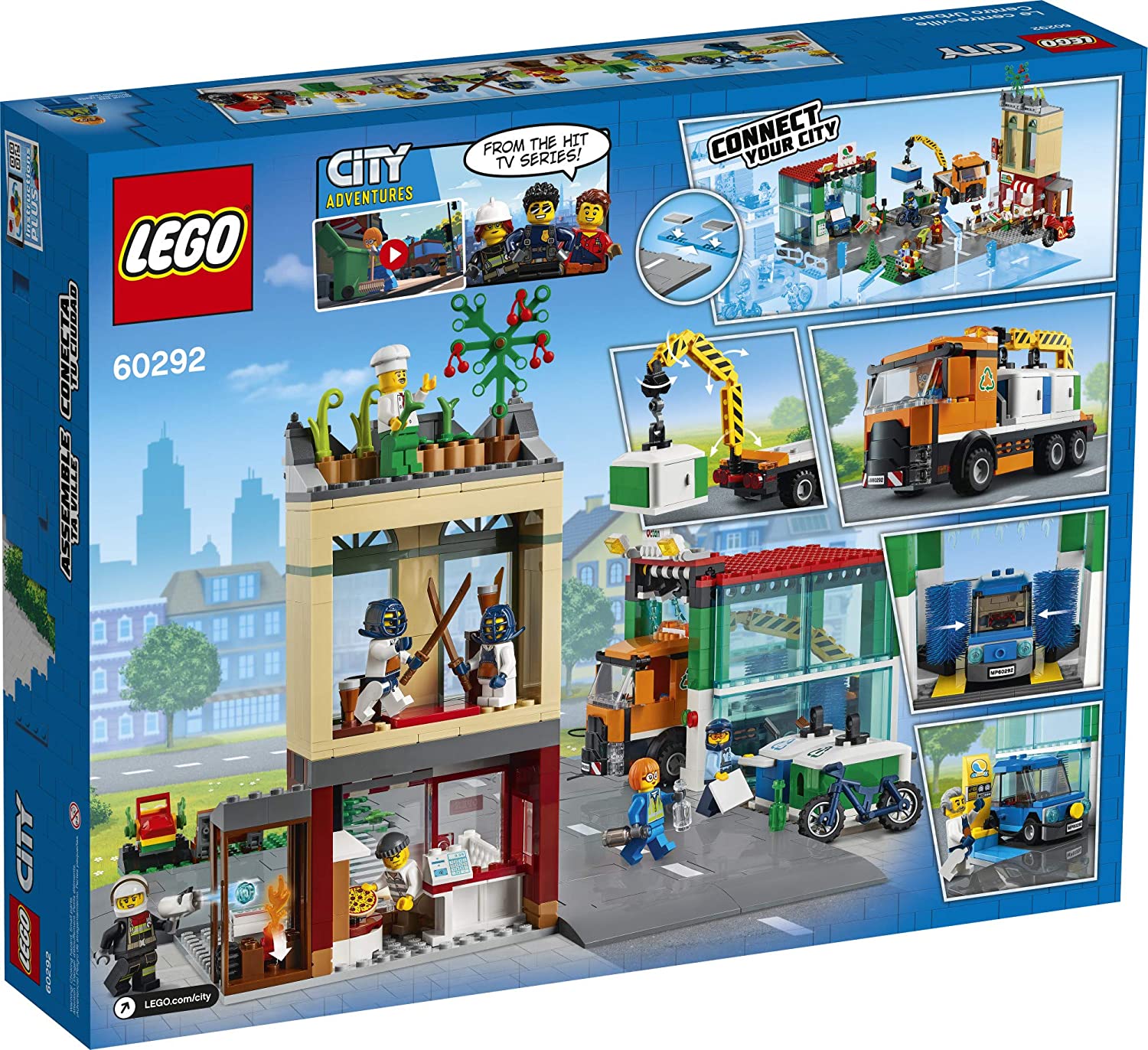 From Denmark】Lego City Town Center Building Set 60292; Interesting  Construction Toys For Children; New 2021 (790 Pieces) Guaranteed Genuine  From Denmark | Lazada.Vn
