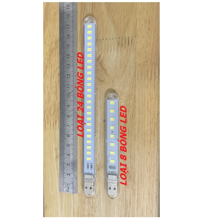 ĐÈN BÓNG LED TRONG SUỐT SỬ DỤNG GHIM CỔNG USB ÁNH SÁNG TRẮNG -