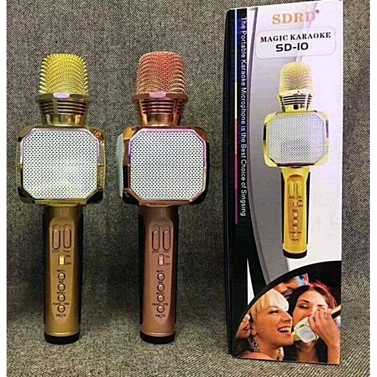 - Micro Karaoke Kiêm Loa Bluetooth Sd10 Chính Hãng