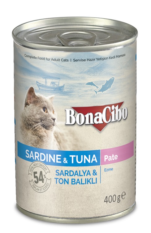 Paté bonacibo 400g - thức ăn ướt 100% thịt thật từ thổ nhĩ kỳ dành cho mèo mọi lứa tuổi