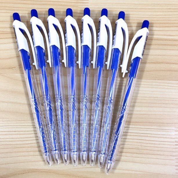 Hộp 50 bút bi mực xanh Ánh Sáng