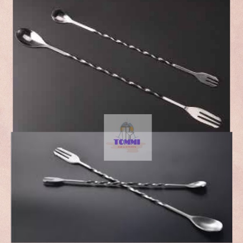 Muỗng Khuấy Quầy Bar Inox 2 Đầu - Dụng Cụ Pha Chế