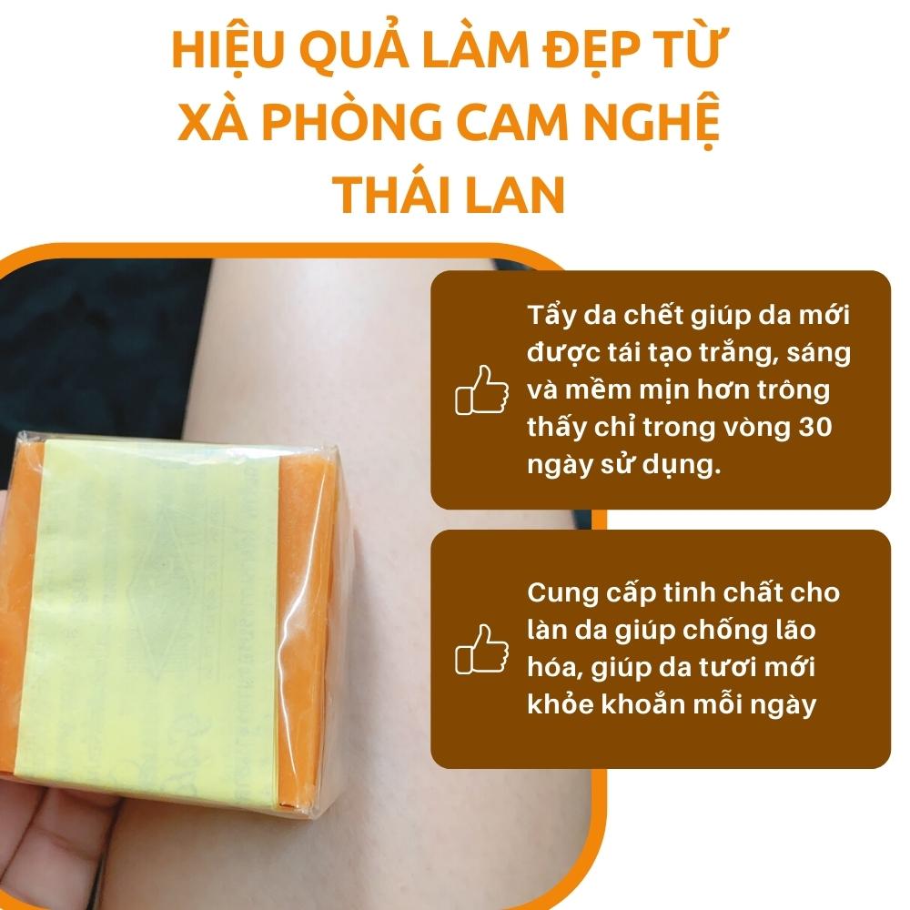 Xà phòng nghệ cam trắng da mụn thâm Thái Lan