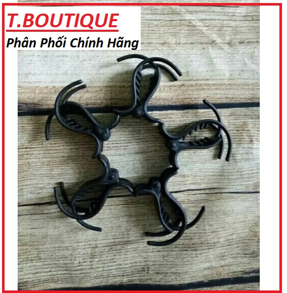 Combo 5 kẹp tóc càng cua nhám màu đen dẻo bẻ không gẫy