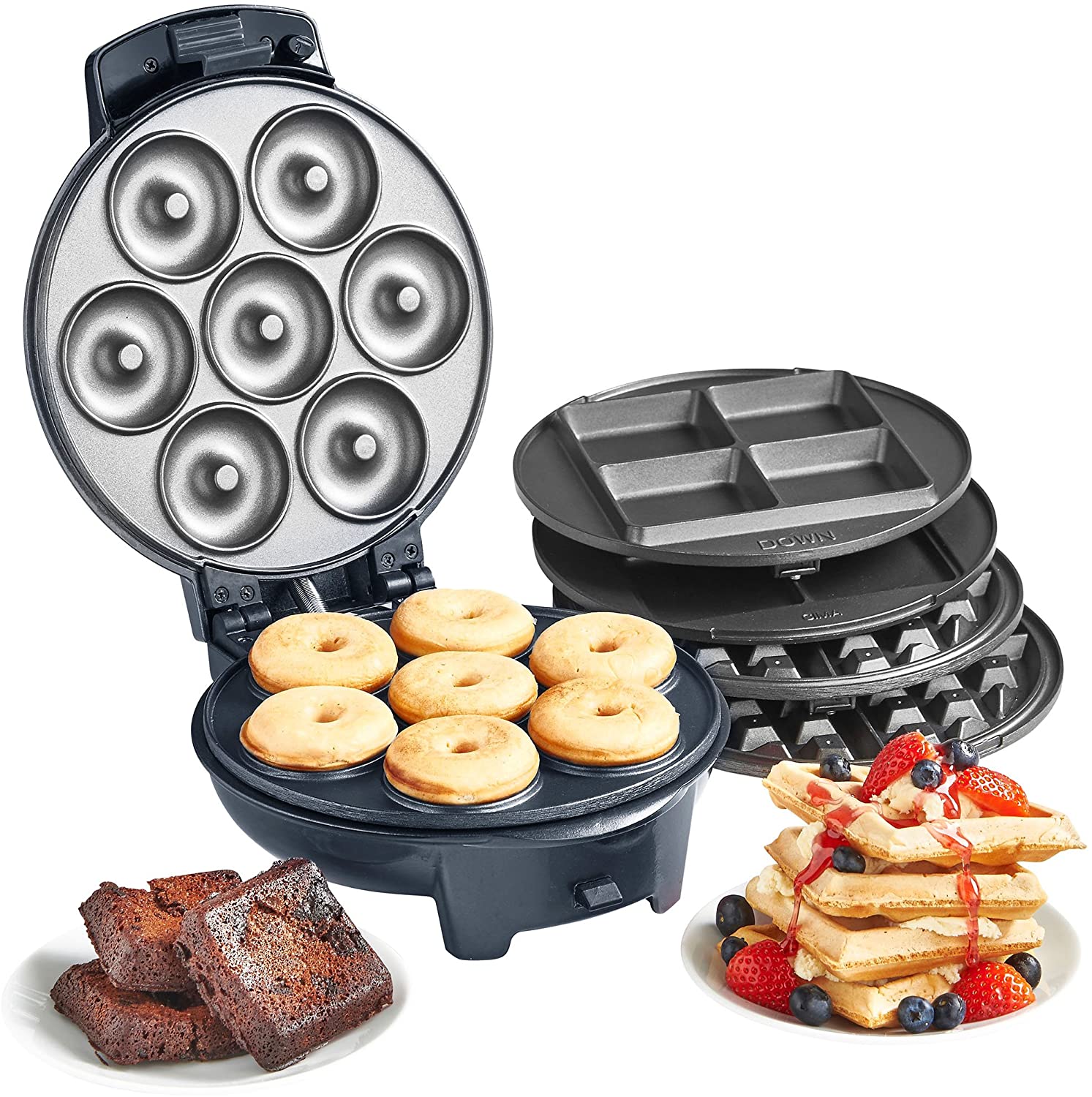 Máy làm Donut, Brownie và Waffle 3 in 1 Vonshef