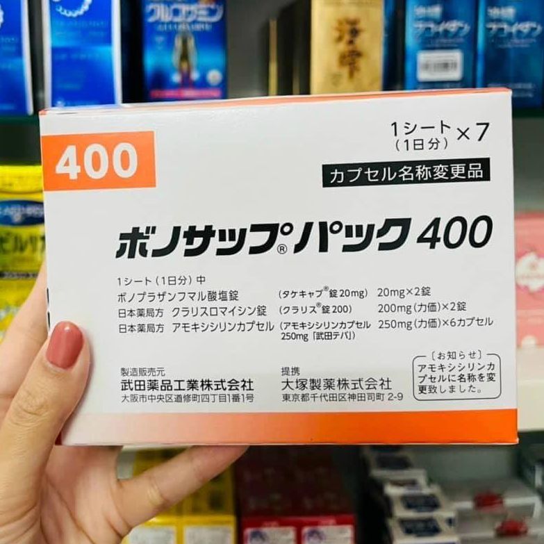 Viên Uống Giảm Đau Dạ Dày Do Vi Khuẩn HP 400 Takeda Nhật Bản