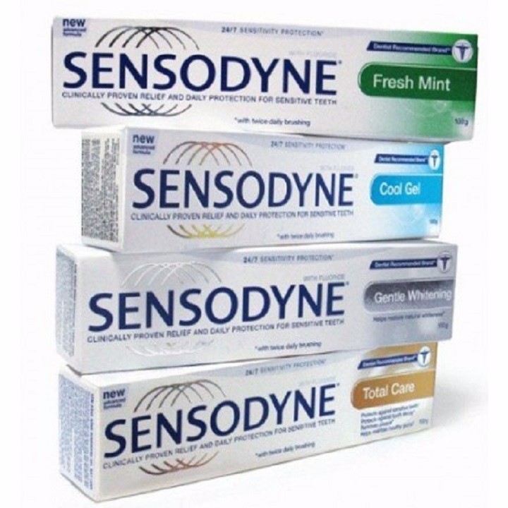 4 tuýp kem đánh răng Sensodyne. chống ê buốt Thái Lan 100g