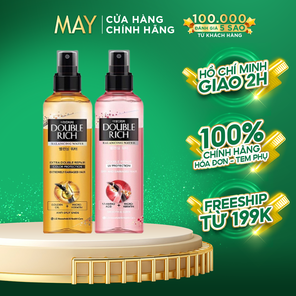 Nước Dưỡng Tóc Double Rich Chuyên Sâu Balancing Water Double Repair 120/250ml