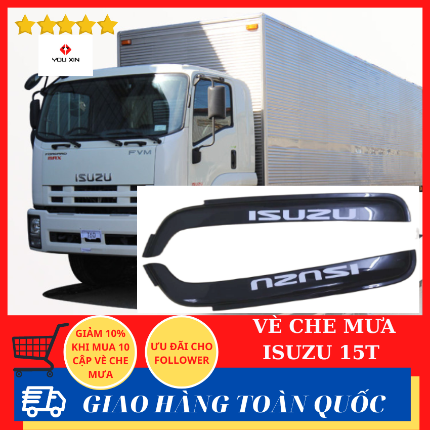 Vè che mưa isuzu 15 t