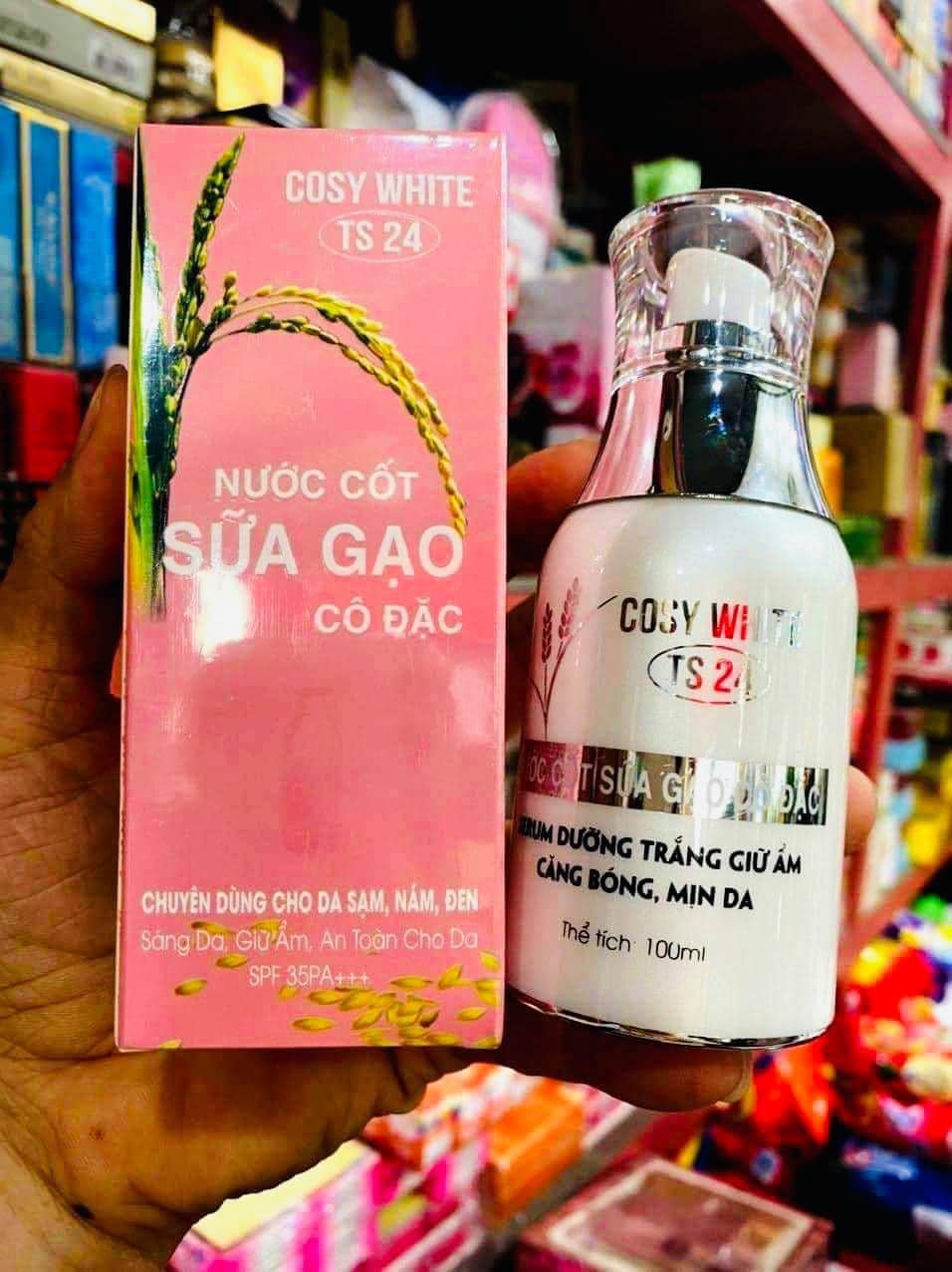 Serum dưỡng trắng - giữ ẩm - căng bóng da sữa gạo cosy white 100ml - 8936102413221
