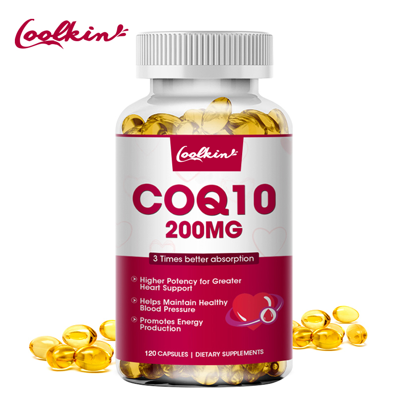 Viên nang COQ10 Chứa Coenzyme Q10 Tăng cường sức khỏe tim mạch và cung cấp