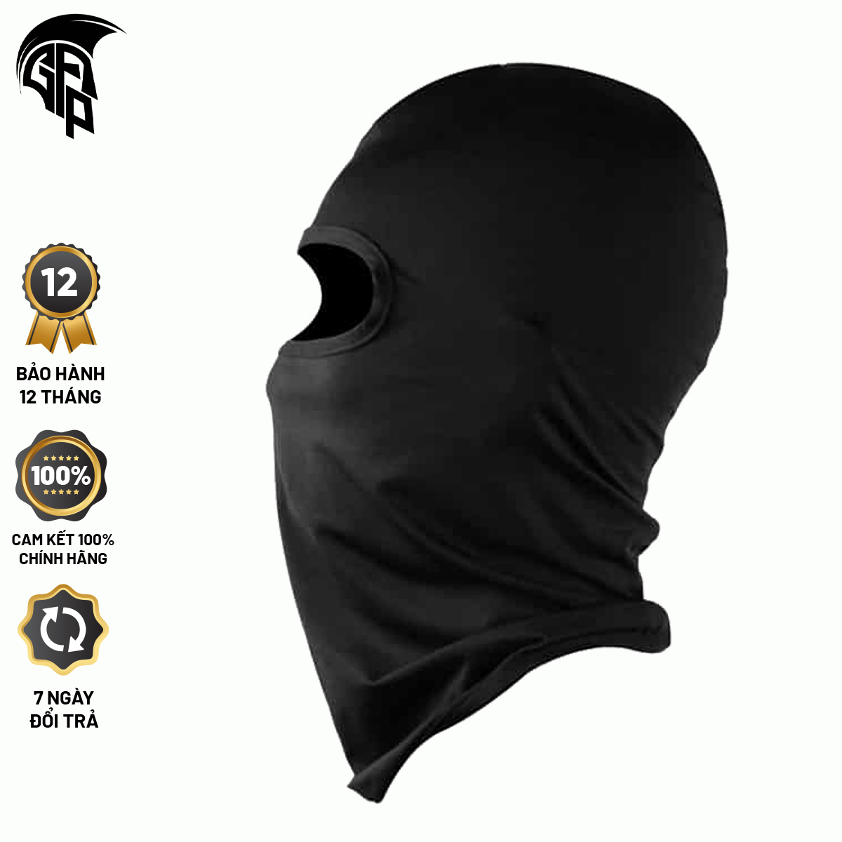 Khăn trùm mặt nạ đi phượt NINJA (Đen)