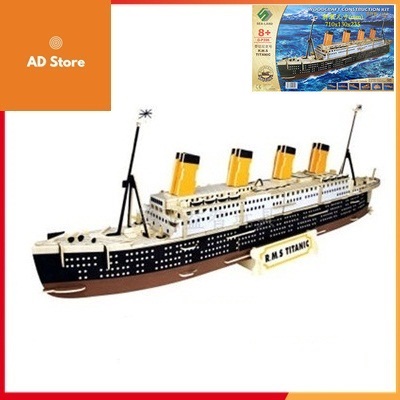 Đồ chơi lắp ghép 3D gỗ Tàu Titanic hoành tráng