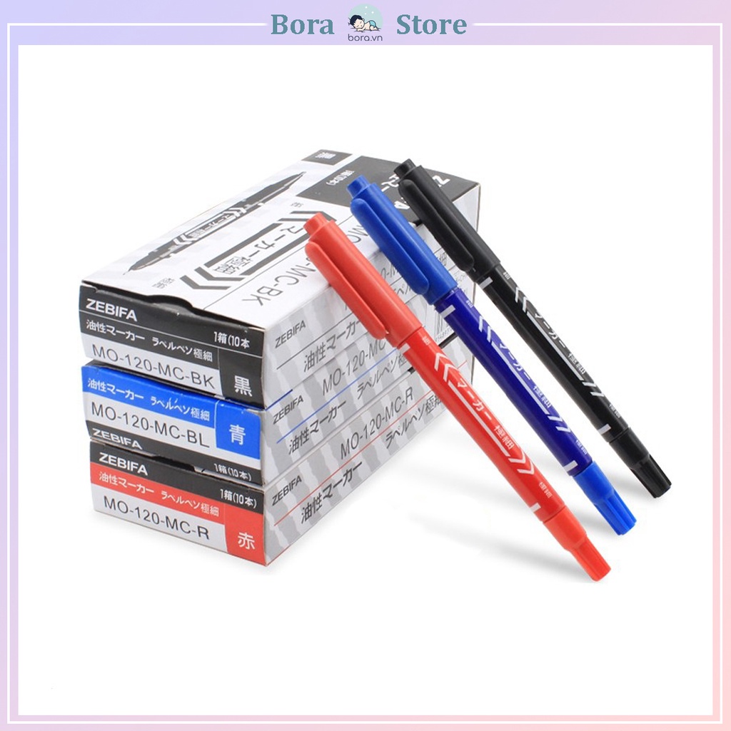 Bút lông dầu 2 đầu Zebifa