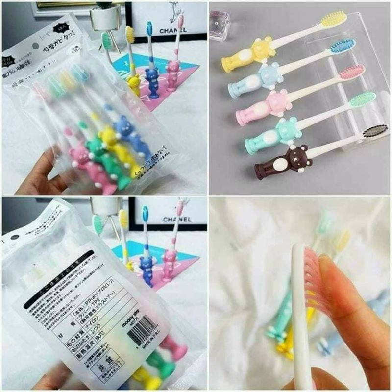 Bàn chải hình gấu cho bé