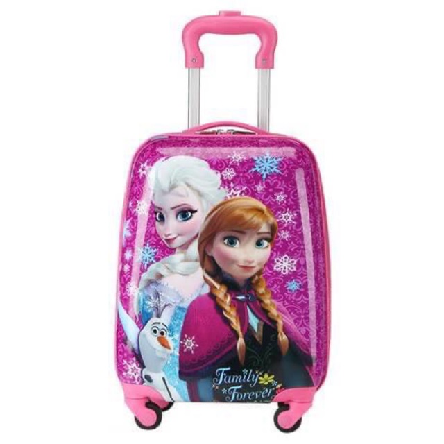 Vali Kéo Cho Bé In Hình Công Chúa Elsa Màu Hồng Tím