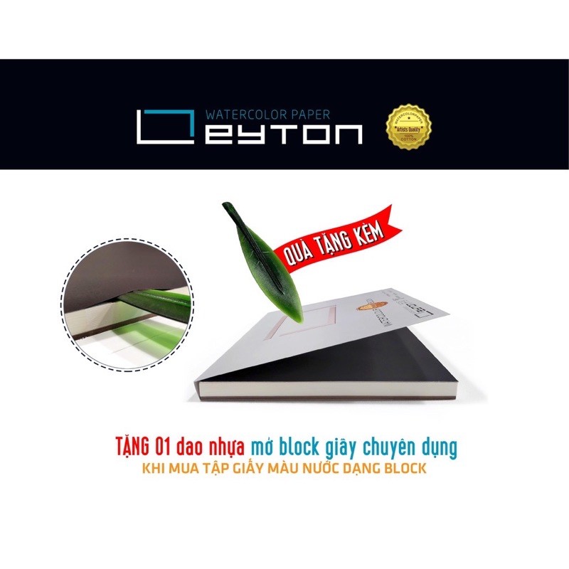 Giấy Leyton Dạng Pad A3 Lỡ Giấy Vẽ Màu Nước