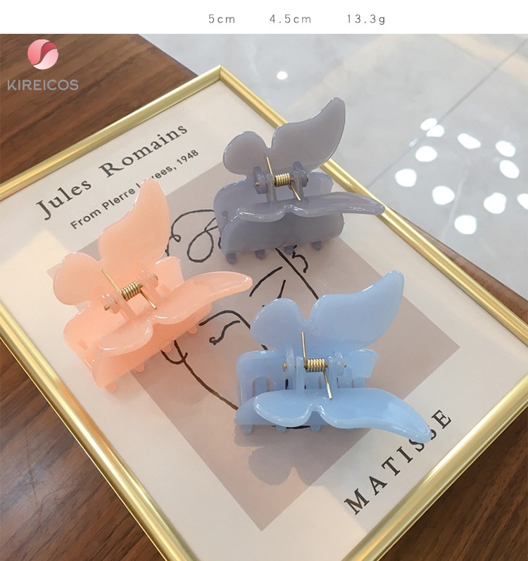 [HCM]Kẹp Tóc Gấp Tóc Hình Bướm 3D Nhiều Màu To Siêu Xinh Hot Trend - kireicos