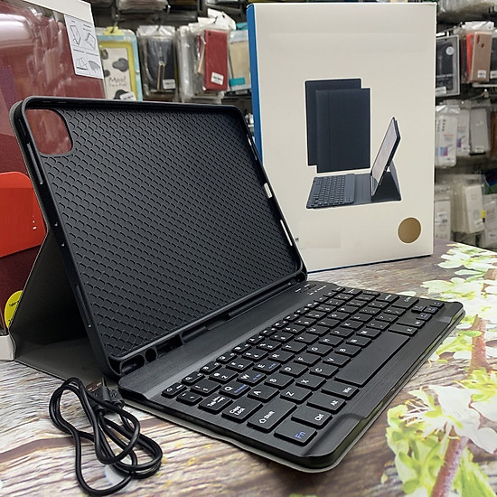 BAO DA KÈM BÀN PHÍM BLUETOOTH IPAD PRO 11 2020, AIR 4 10.9 SMART KEYBOARD