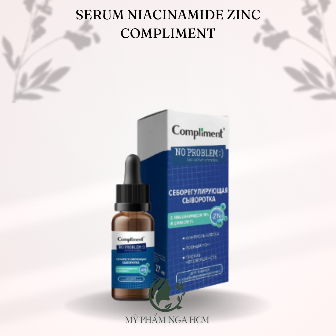 Serum Niacinamide & ZinC Compliment Tinh Chất Dưỡng Cấp Ẩm Trắng Da Giảm Mụn Mờ Thâm