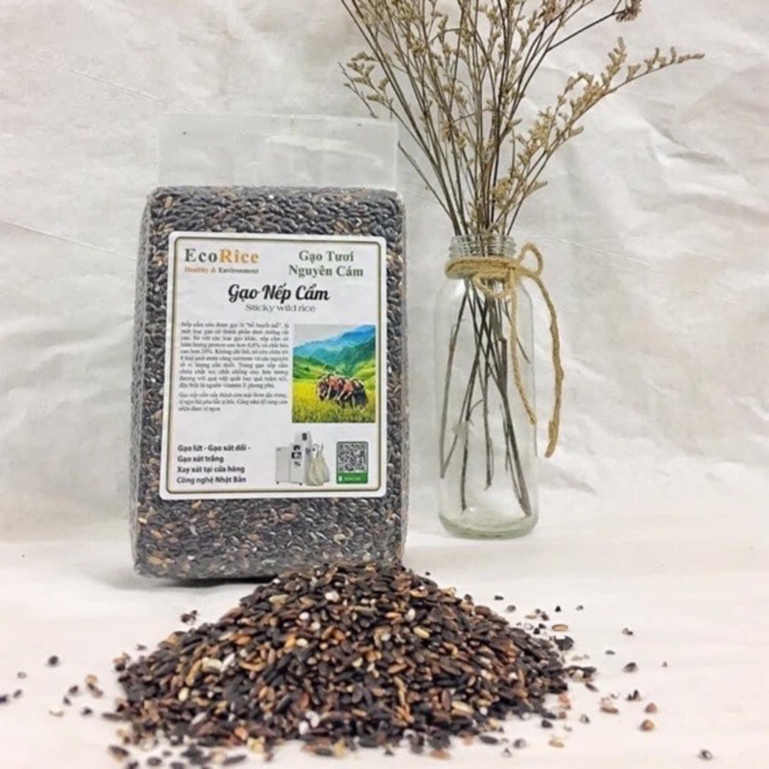 Sản phẩm Gạo lứt nếp cẩm gói 1kg