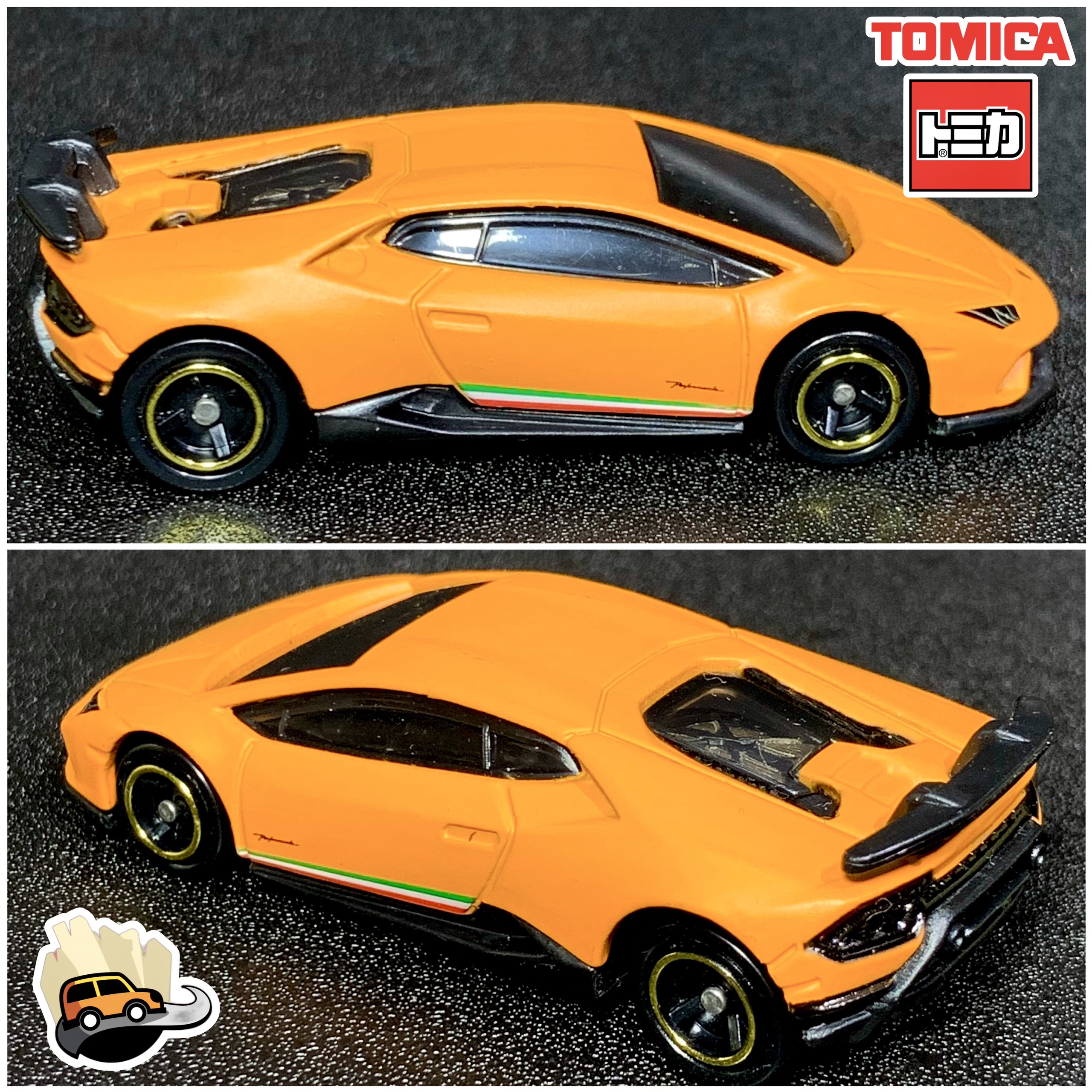 Siêu xe ô tô mô hình Tomica Lamborghini Huracan Performante màu cam No  Box  65000  Sanhangre