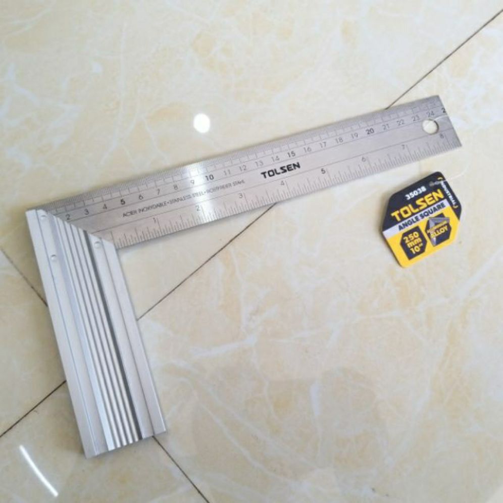 Thước ke vuông nhôm chính hãng tolsen 35039