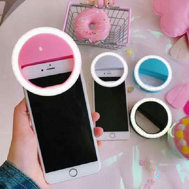 Đèn Led Selfie Camera Điện Thoại Vòng Ánh Sáng 3 Cấp Độ Có Thể Điều Chỉnh Độ Sáng Kẹp Vào Ban Đêm Trang Điểm Ánh Sáng