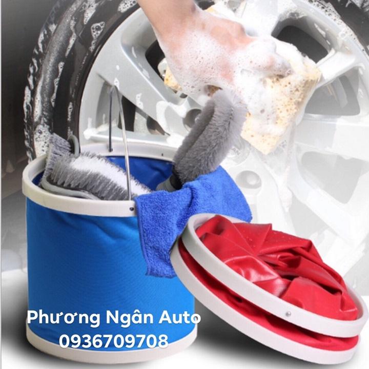 Xô đựng nước gấp gọn - Xô câu cá loại to 11 lít