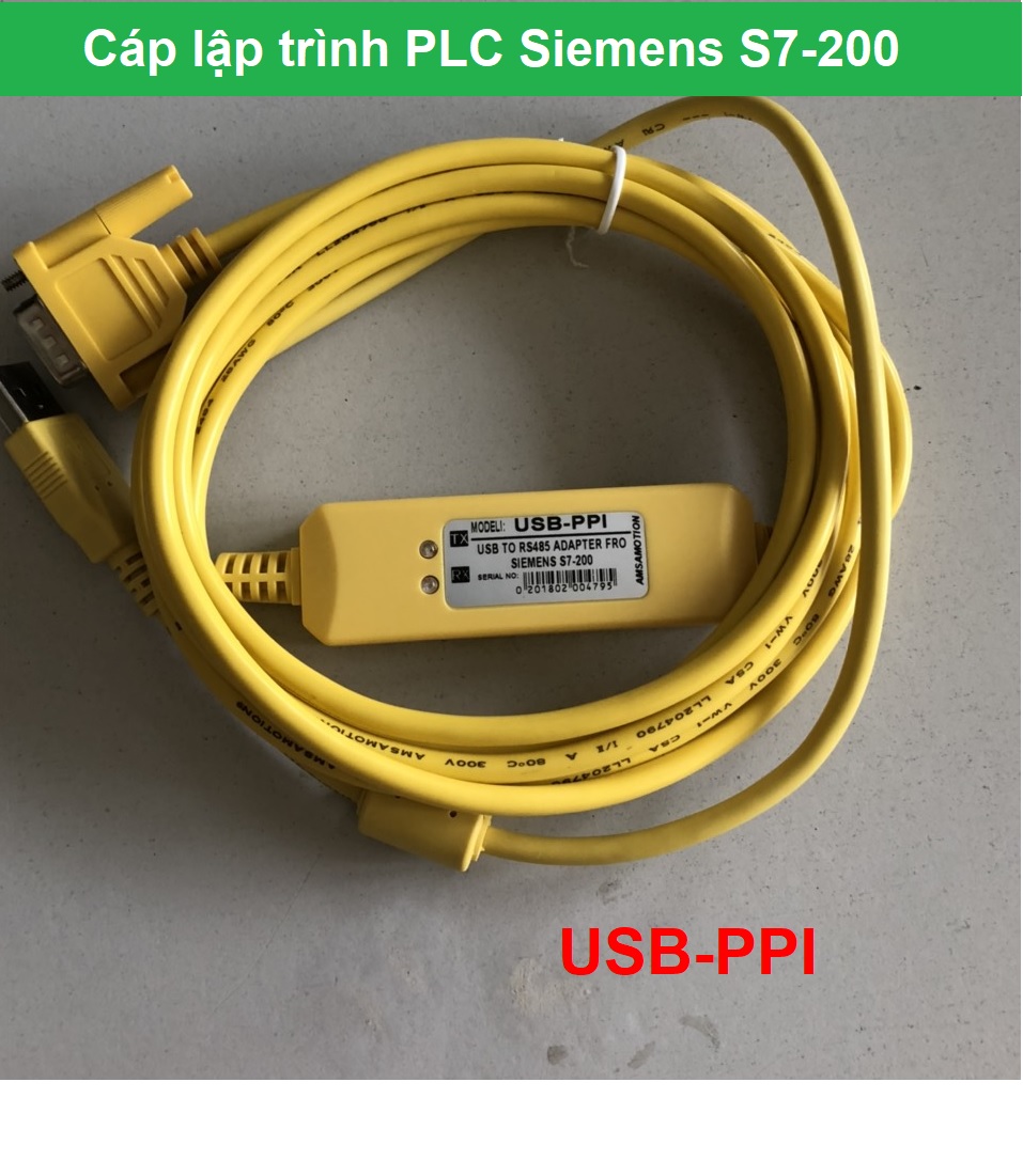 Xả kho - cáp lập trình plc siemens s7-200 usb-ppi siêu rẻ