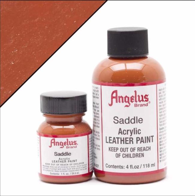 Màu Angelus Acrylic Leather Paint (Saddle-027) - Màu sơn vẽ cho da, vải - màu custom giầy, túi chuyên dụng