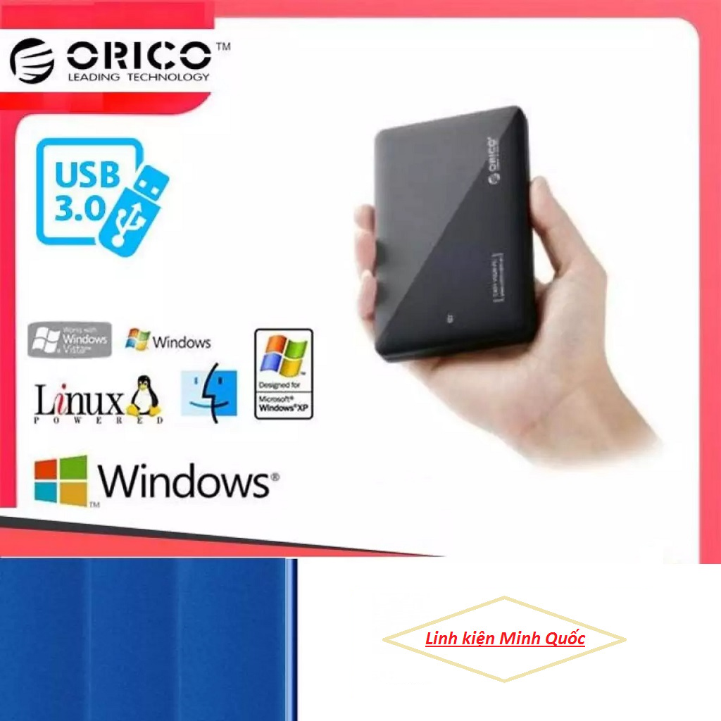 Ổ cứng di động orico 500gb -bảo hành 12 tháng - tặng túi chống sốc