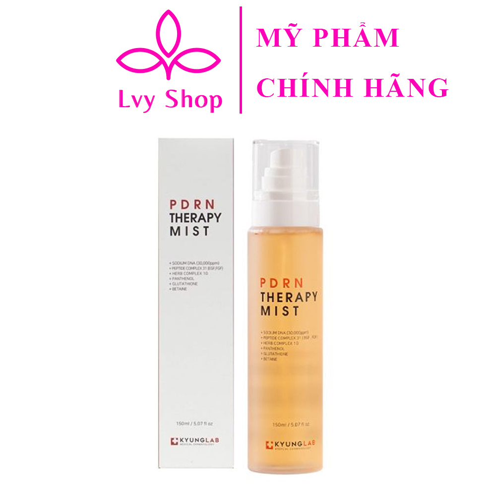Xịt khoáng PDRN Therapy Mist Kyung Lab 150ml Mit Beauty dưỡng ẩm cho da mặt khóa nền makeup trang điểm