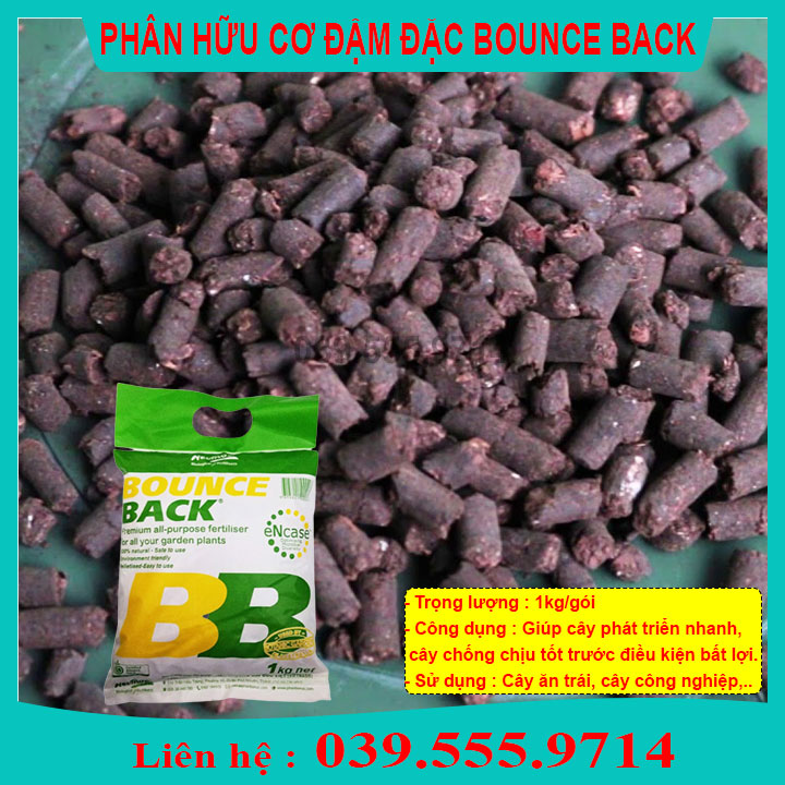 3kg phân hữu cơ bounce back bb nhập khẩu úc chuyên dùng cho rau hoa cây cảnh