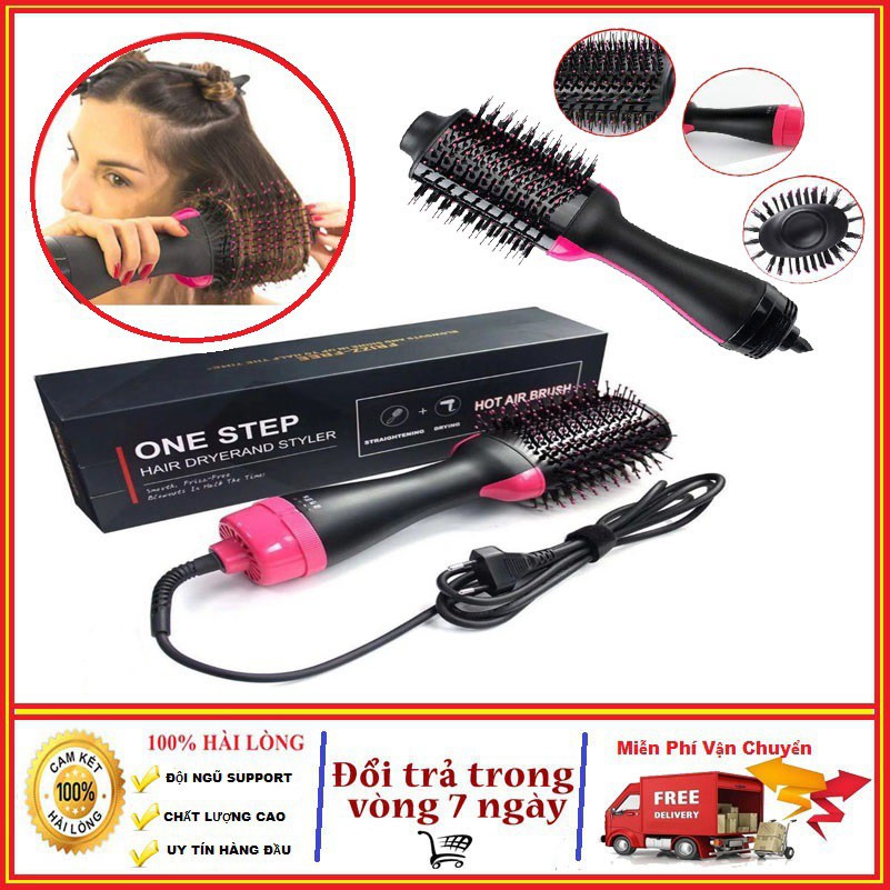 Lược làm phồng tóc máy sấy phồng tóc giá rẻ lược điện one step kiêm mấy sấy khí tạo phồng đa năng thiết kế nhỏ gọn không hại tóc tạo kiểu tóc theo ý bạn muốn siêu tiện lợi.