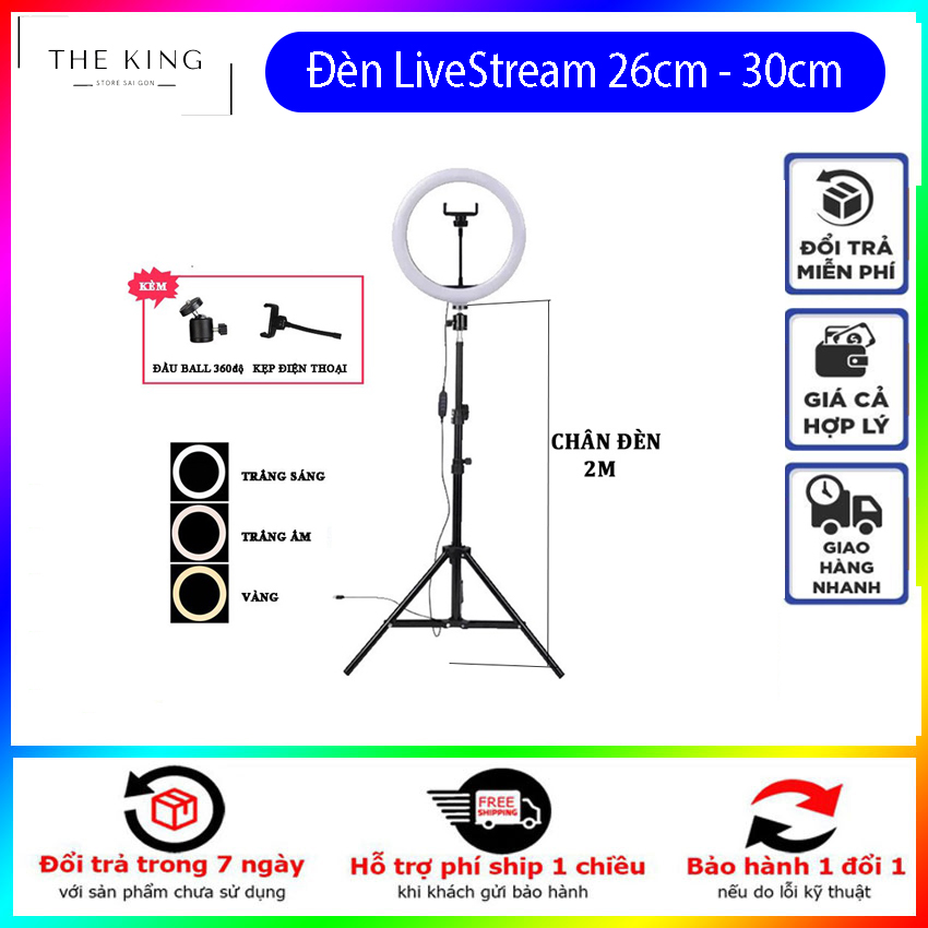 Bộ Đèn Led Livestream Size 26cm