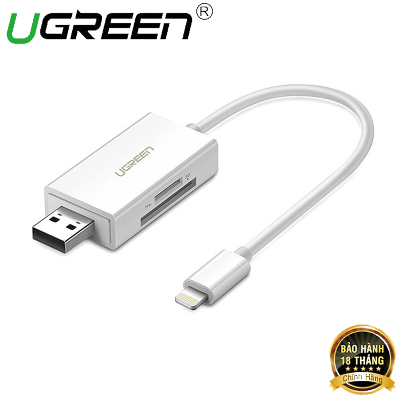 Đầu đọc thẻ nhớ micro sd/tf cho iphone, ipad ugreen 30612