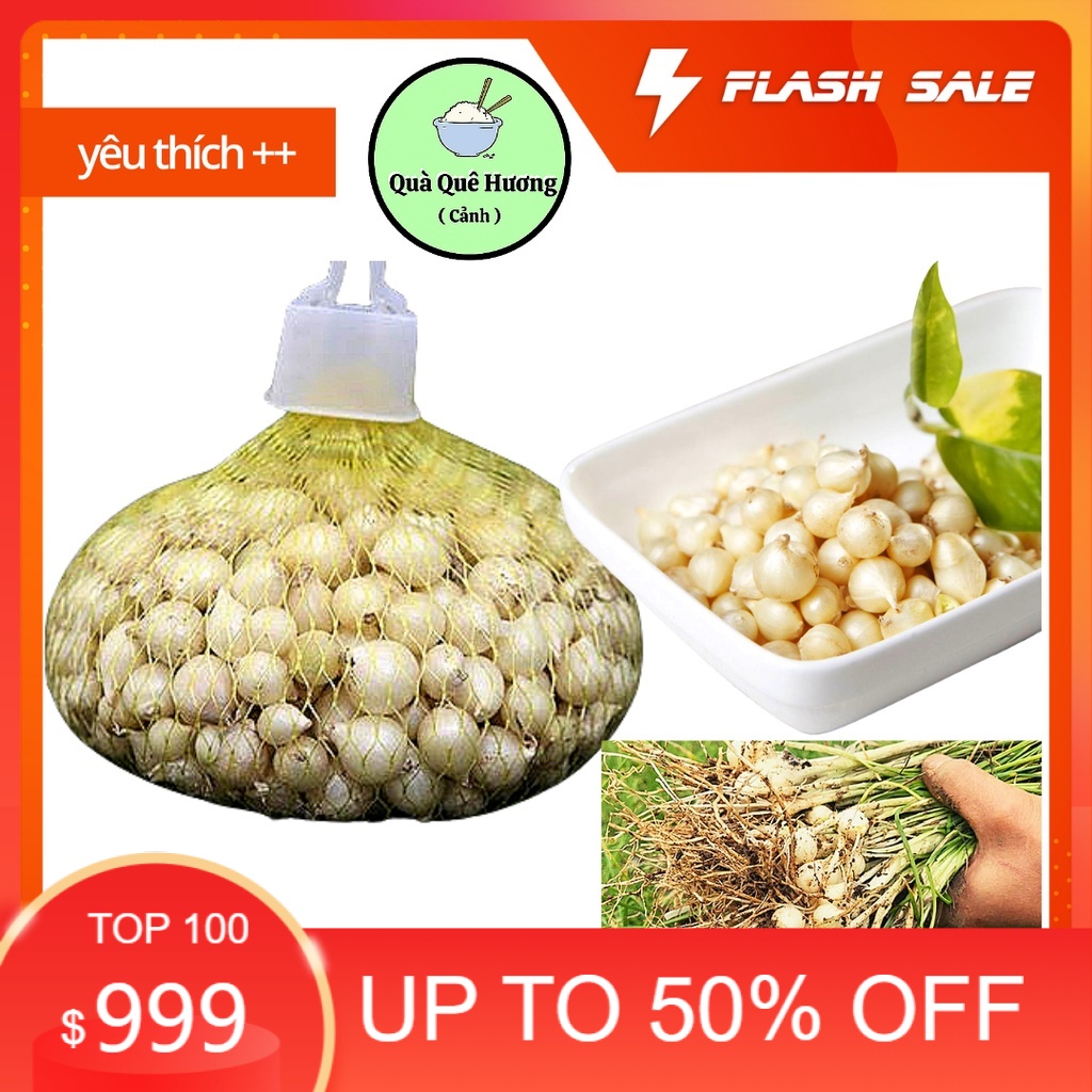 500 gram củ nén hành tăm freeship 100% nhà trồng cực thơm ngon