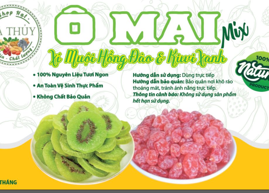 [Combo MIX 1KG Ô MAI XÍ MUỘI]  Túi ô mai xí muội đỏ, chua ngọt trái to siêu ngon đặc sản Đà Lạt.Món ăn vật shop bách hóa Hà Thủy