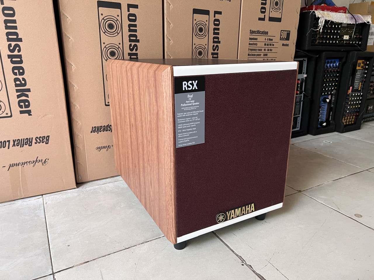 Loa sub điện 3 tấc yamaha mặt trước am - 1200 hàng mới sub siêu trầm