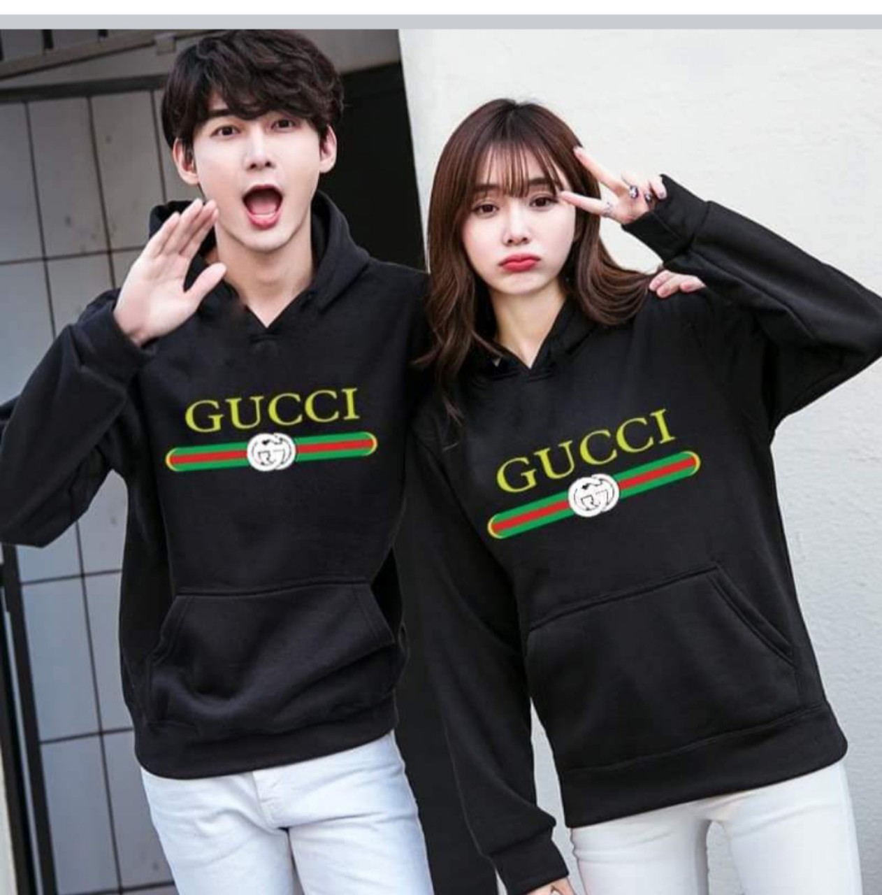 Sét áo đôi dài tay nam nữ gucci siêu phong cách