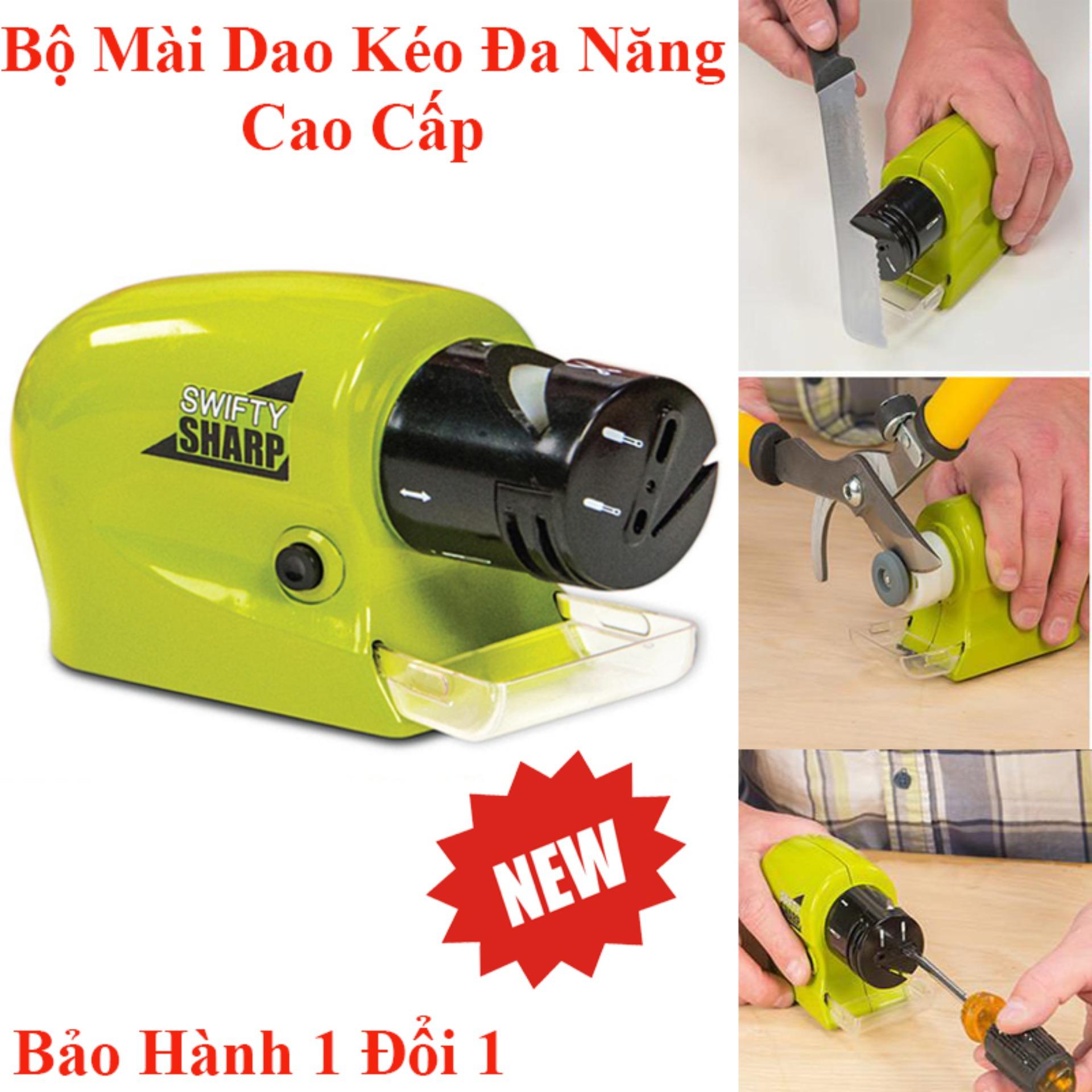 Dụng cụ mài dao đa năng sử dụng điện - Máy mài dao kéo mini đá mài Alumina công nghệ Nhật Bản an toàn, tiện dụng