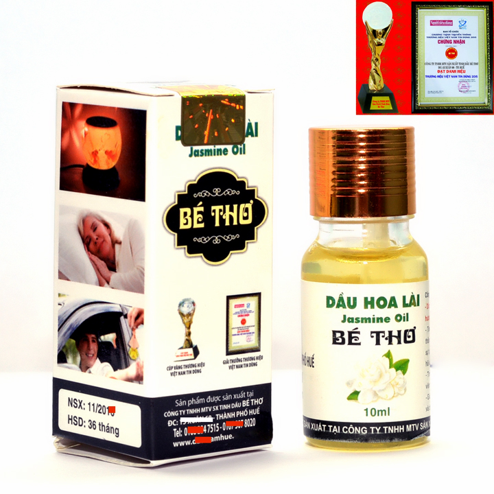 Tinh dầu thiên nhiên 10ml hiệu Bé Thơ