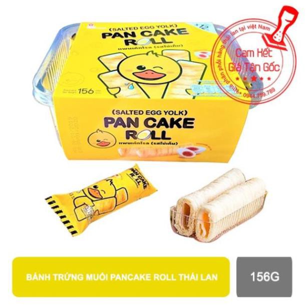 Bánh vịt trứng muối Pancake Roll thái lan 156g