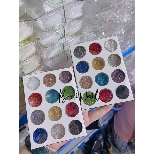 Set nhũ sợi 12 màu