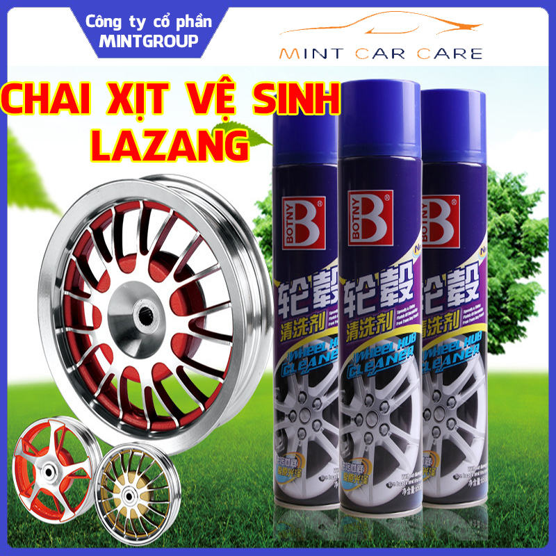Chai xịt vệ sinh lazang ô tô chuyên dụng Botny B-1986 dung tích 650ml