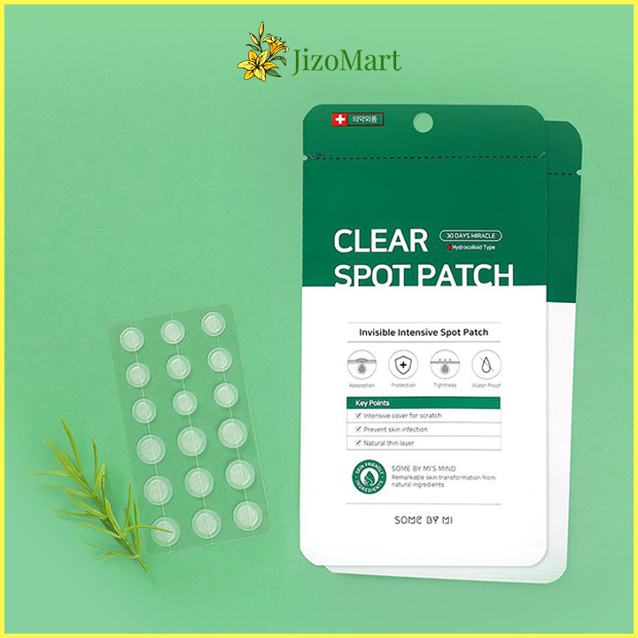 Set 18 Miếng Dán Mụn Tinh Chất Tràm Trà Giảm Sưng Viêm Some By Mi Clear Spot Patch - some by mi chính hãng